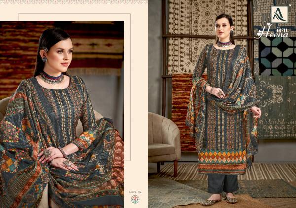 Alok Heena Pure Wool Pashmina Dress Material Collection 